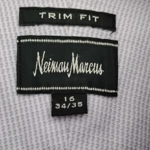 Neiman Marcus Gray Trim Fit Dress Shirt